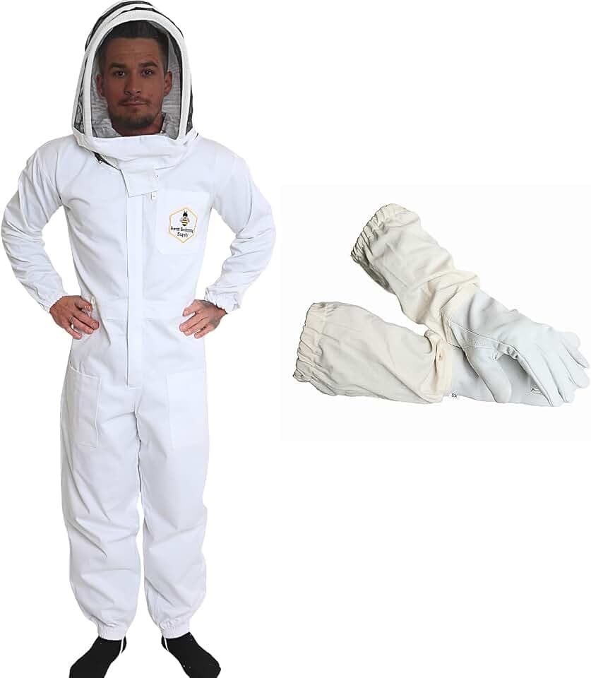 Bee Suit with Fencing Veil and Gloves - 2XL