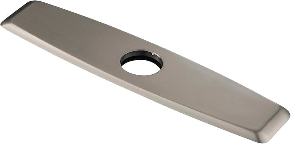 KRAUS Deck Plate for Kitchen Faucet in Spot Free Stainless Steel, DP02SFS