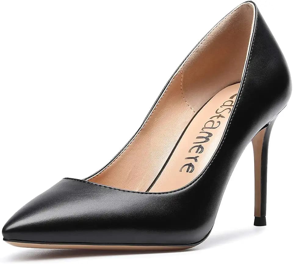Castamere High Heels Womens Pointed-Toe Slip-on Pumps 8.5CM Stiletto Heel Shoes