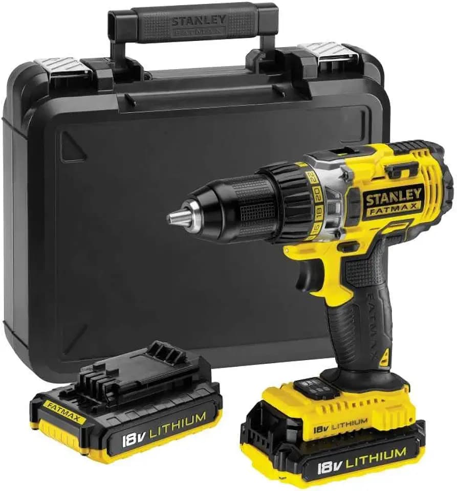 Stanley FMC600D2 Elektrische Schlagbohrmaschine, Kabellos 18 V/2 A Schnellspannbohrfutter