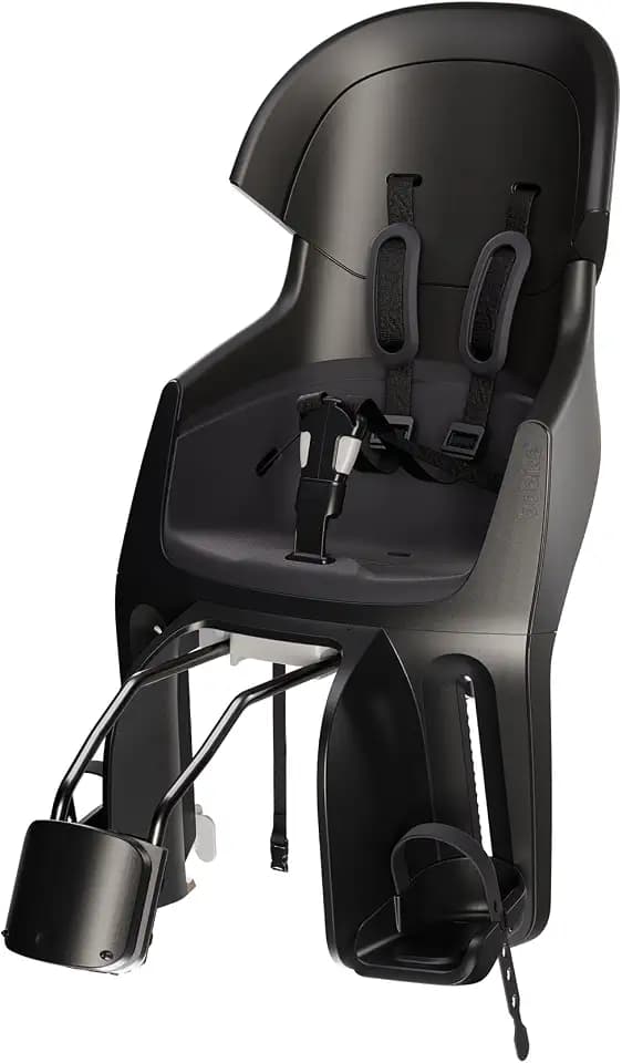 Hinten neigbarer Fahrradkindersitz Gepäckträger und für Rahmen Bobike Exclusive Evolve Maxi Doppelwandsicherheit, 5-Punkt-Gurt und verstellbare Kopfstütze, für Kinder bis 22 kg