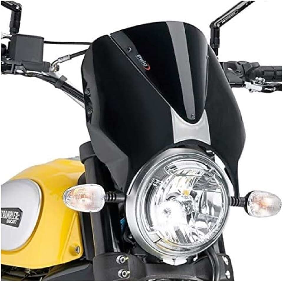 Puig 7652N Retrovision Verkleidungsscheibe modellspezifische, Schwarz