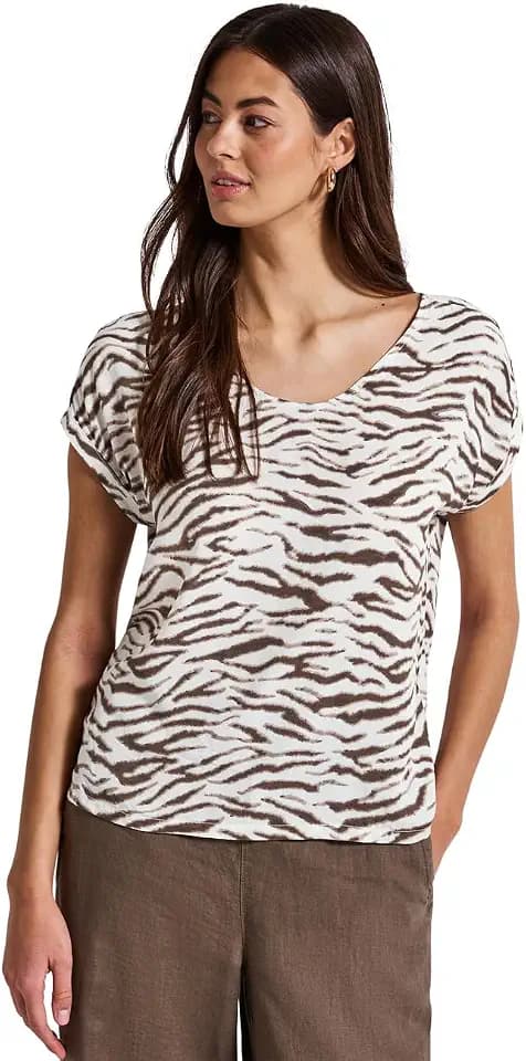 Street One Damen Bluse mit Rückenausschnitt
