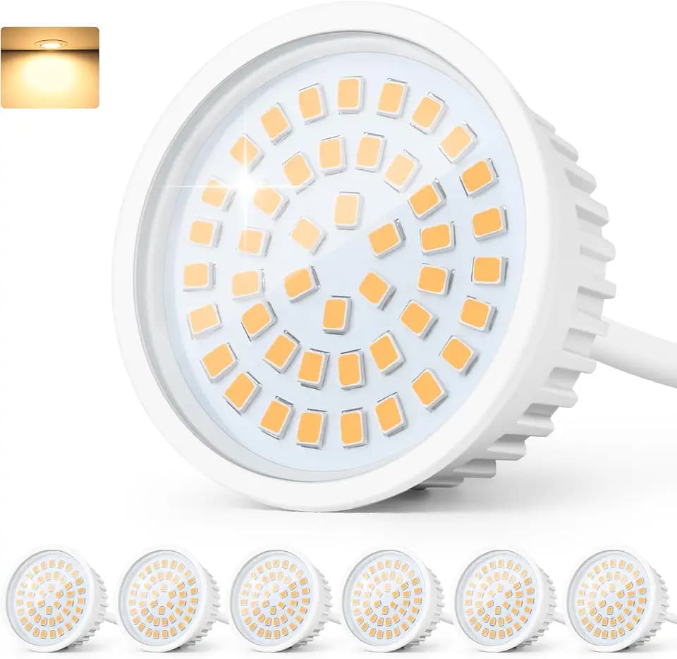 GeyouLux LED Modul 230V Ultra Flach ø50x23mm 2700K Warmweiß 6er set