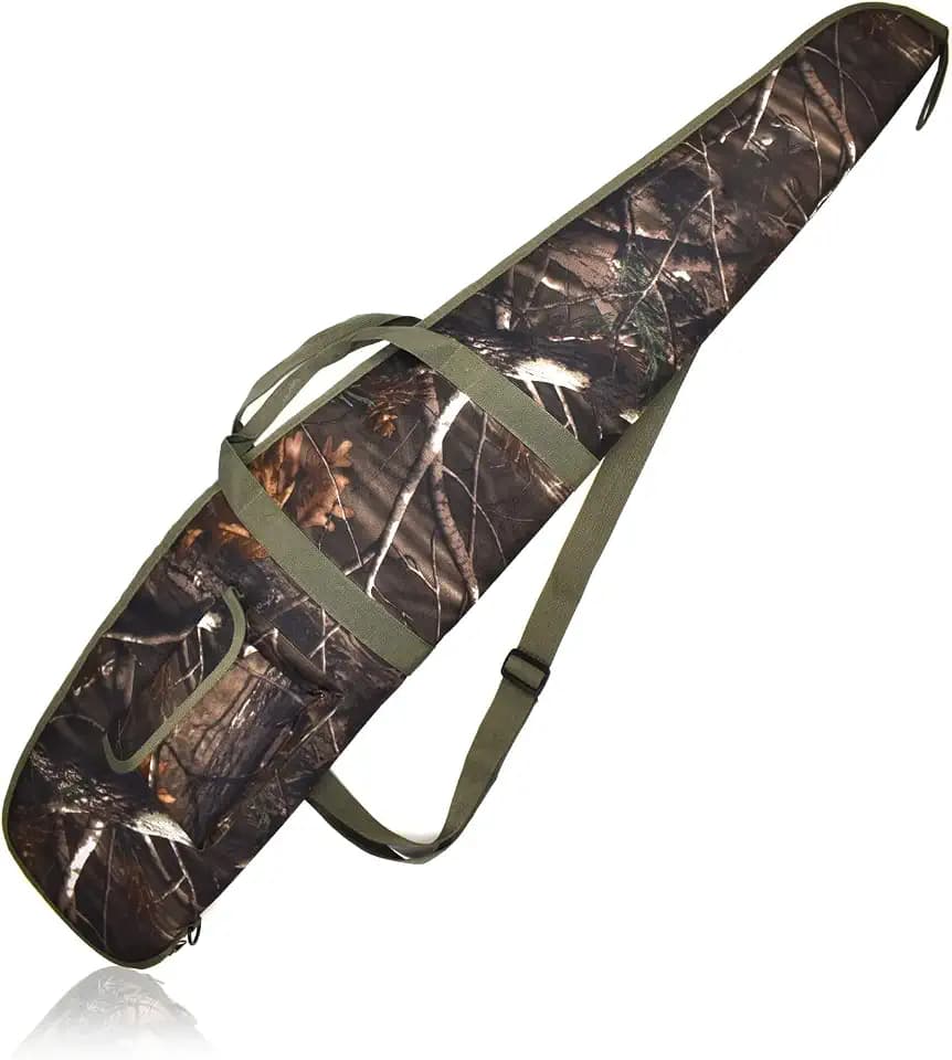 AUMTISC Soft Rifle Gun Case, 41/45/49 Inch Shotgun Carrying Bag for Scoped Rifles with Adjustable Shoulder Sling