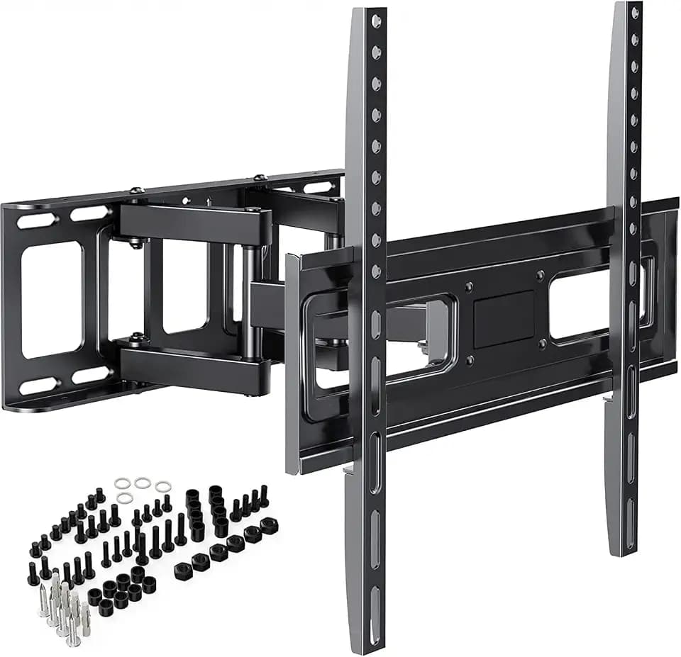 TV Wandhalterung für 32-65 Zoll Bildschirme VESA 100x100 bis 400x400mm Schwenkbare Neigbare und Ausfahren für LED, OLED, Flach & Curved Wandhalter Fernsehers - Max Last 40 kg