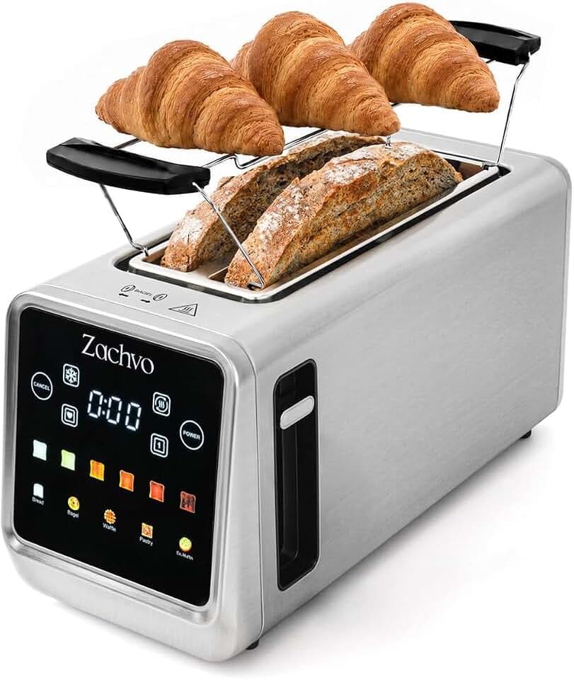 4 Scheiben Langschlitz-Toaster mit Touchdisplay & Memory-Funktion