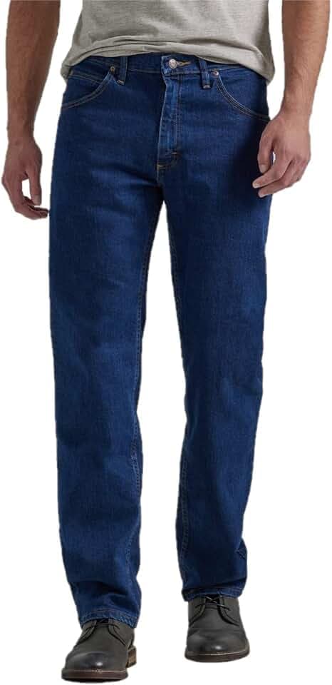 Wrangler Authentics Herren Klassische Five-Pocket geradem Bein Jeans, Dark Indigo Flex, 38W / 34L