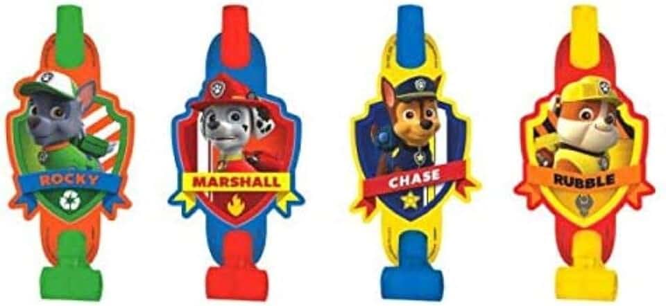 Paw Patrol Blowouts Ultimate Party Pack - 5", 6 Packs of 8 - Must-Have Fun Birthday Party Favors for Kids (48)
