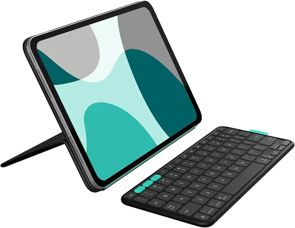 Logitech Flip Folio Keyboard Case iPad Pro 11 inch M4 & M5 Air M2 - Black