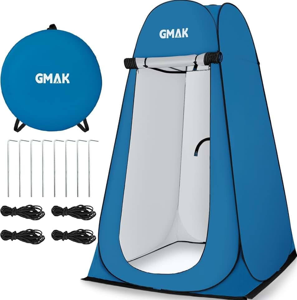 GMAK Pop Up Privacy Shower Tent, Pop Up Changing Tent, 3.94 x 3.94 x 6.23ft