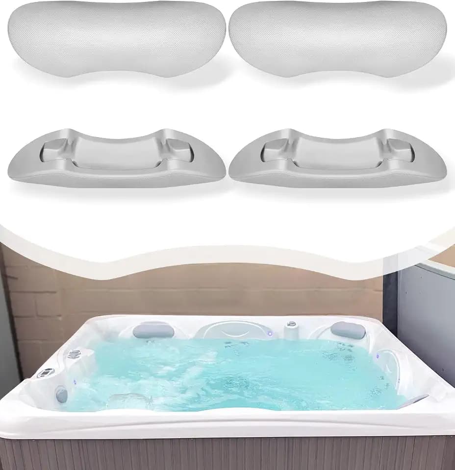 4PCS 77444 Hot Tub Head Rest Pillows Fits for Hot Spot Relay, Rhythm, SX, Tempo, TX (2015 to 2019) Spa Model, Replacement for Hot Spring/Watkins/Hot Tub Spa Parts