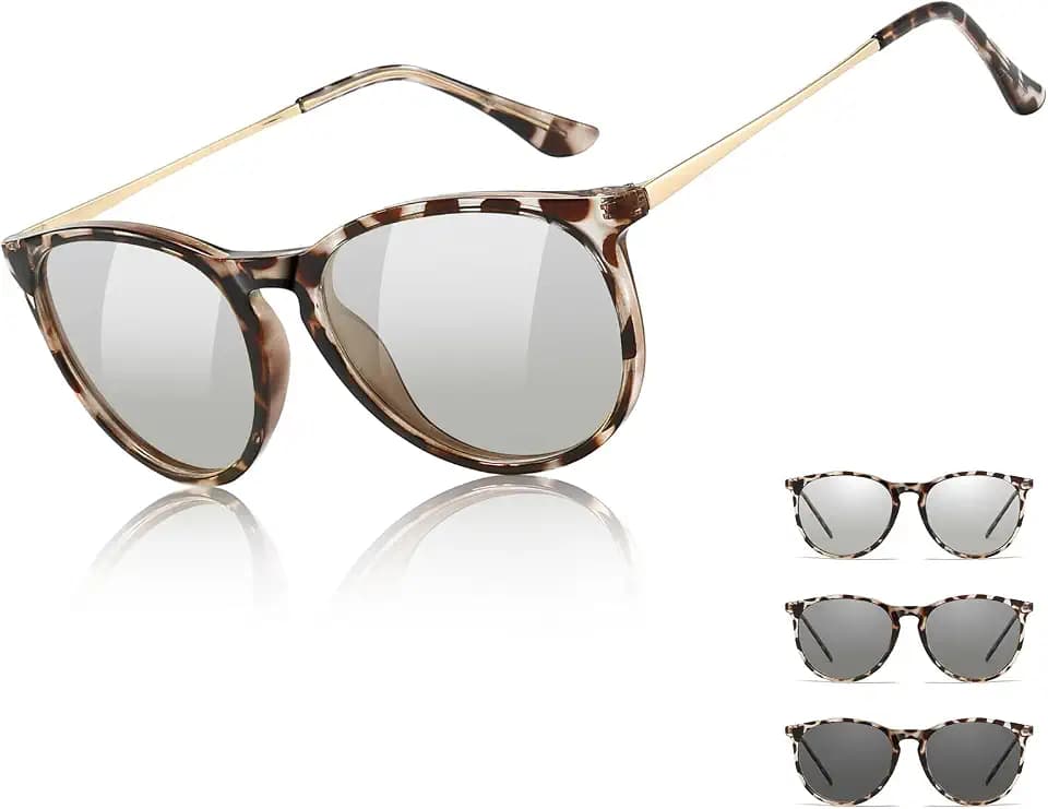 TJUTR Photochromic Polarized Sunglasses Women Men Day Night & Driving