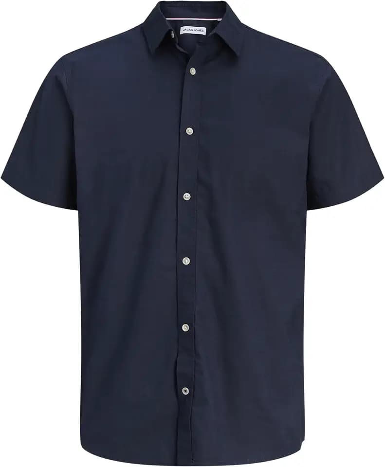 JACK & JONES Herren Jjhenry Slub Shirt Ss