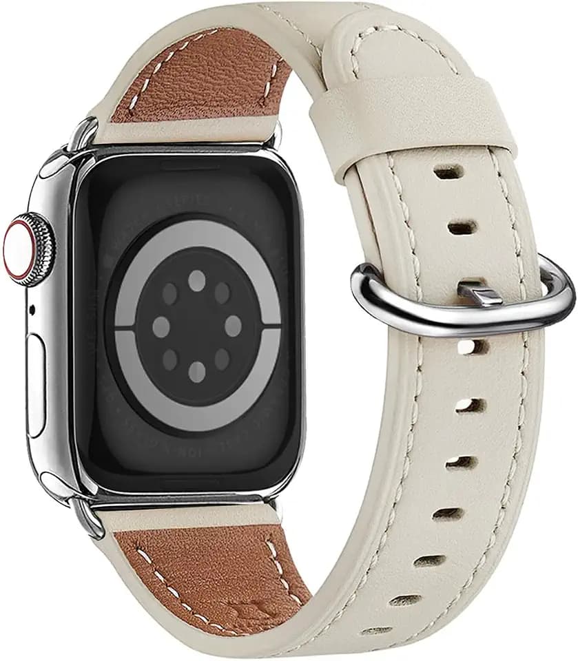 WFEAGL Leather Band Compatible with Apple Watch Bands for women