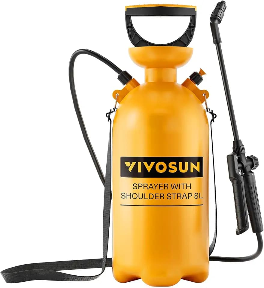 VIVOSUN 2.1Gal/8L Pump Pressure Sprayer, Pressurized Water Spray Bottle