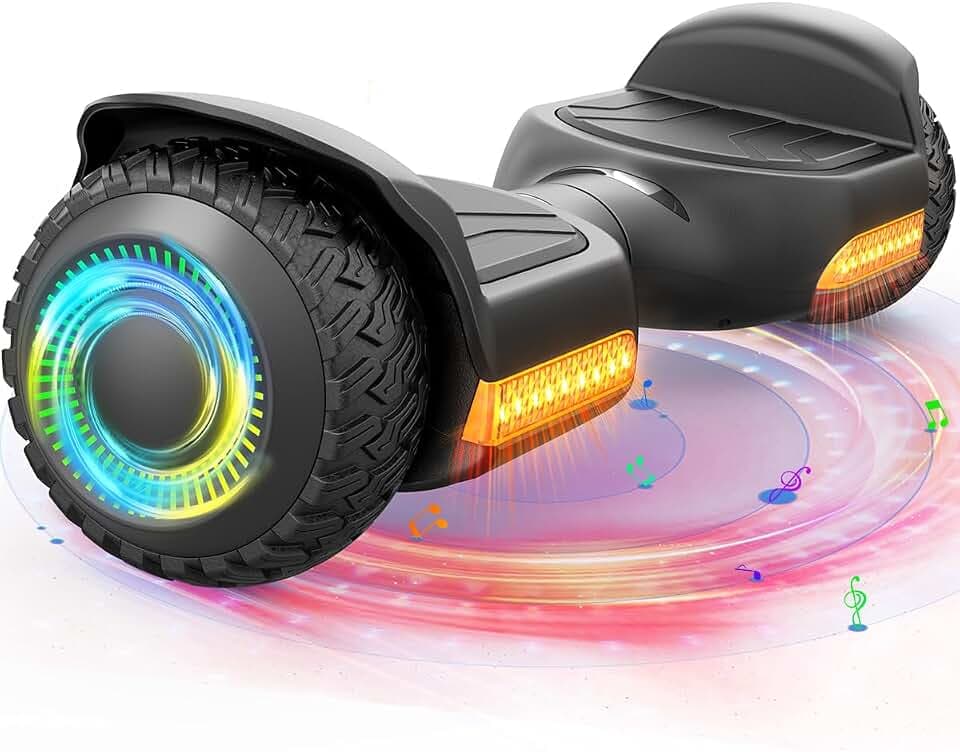 Gyroor Hoverboard G13 All-Terrain Off-Road Bluetooth LED Lights for Kids