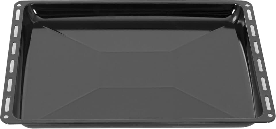 ICQN Backblech 455 × 375 × 30 mm, Kompatibel mit Bosch, Siemens, Constructa & Neff, Emaillierte Backbleche für Backofen & Herd