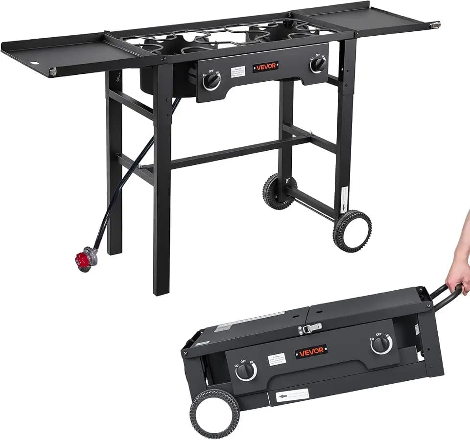 VEVOR Outdoor Propane Gas Stove, Propane LPG Gas Camping Stove,