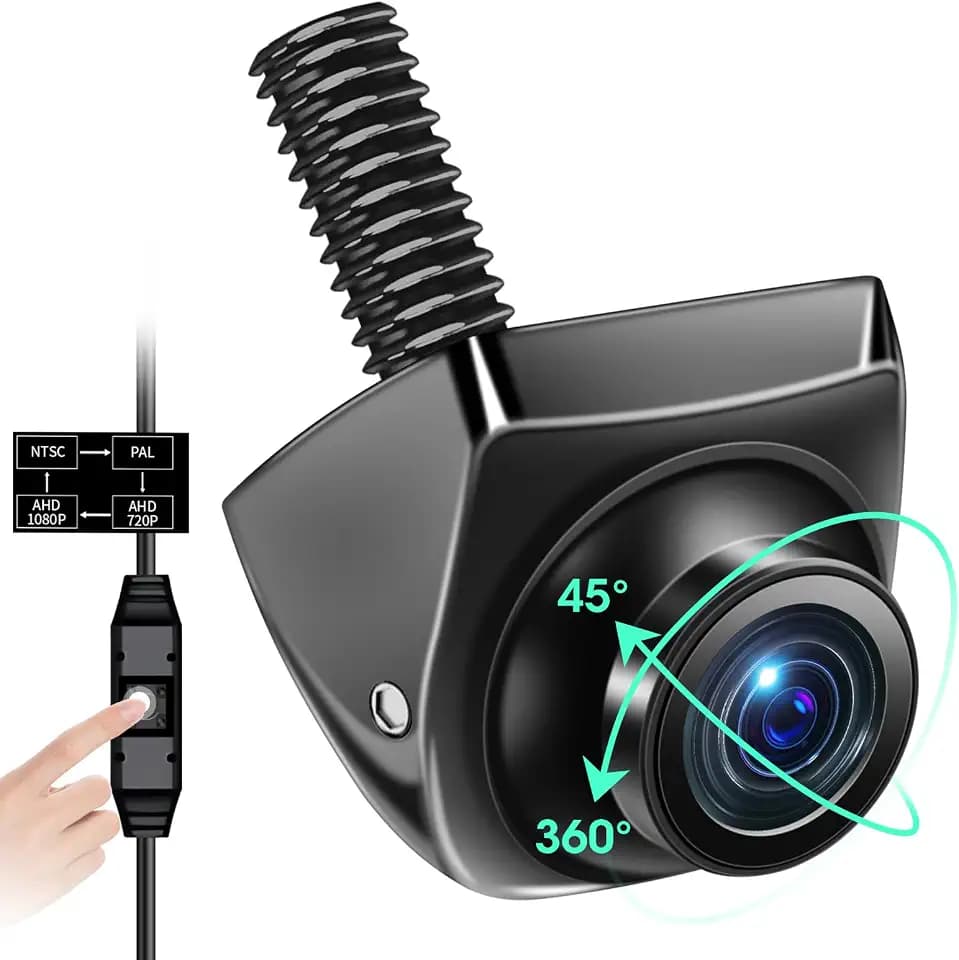 【4 Signal Modes & Metal Body】 Backup Camera AHD 1080P/720P/NTSC/PAL