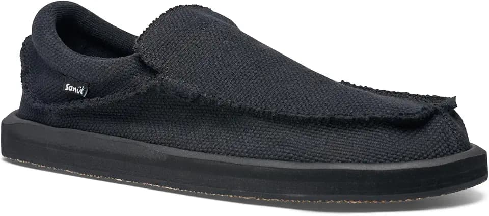 Sanuk Mens Chiba Loafers for Men | Mens Shoes | Slip On Shoes for Men | Men's Slip-on Loafers | Comfort Foam Footbed