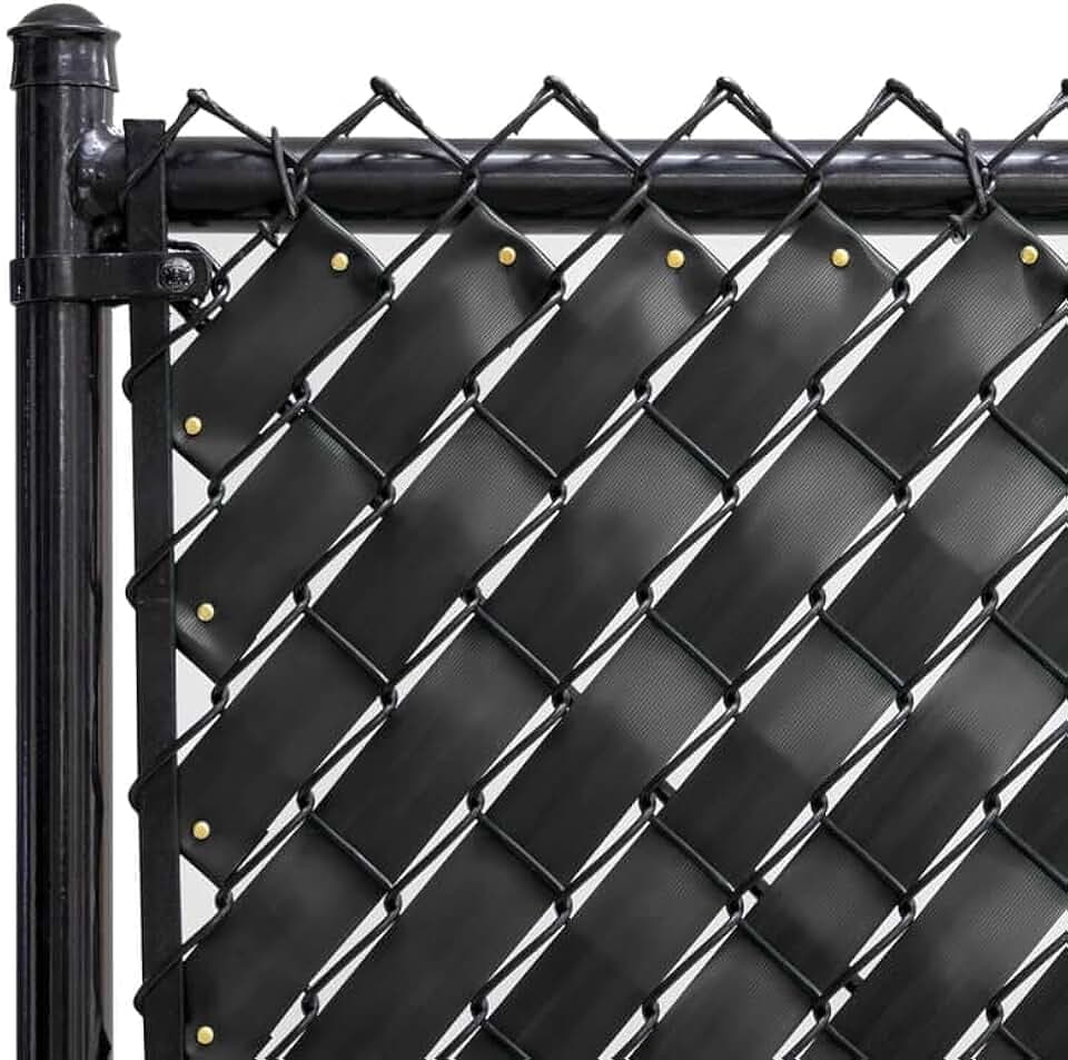 Chain Link Fence Privacy Tape 250 ft (40 SqFt) (Obsidian Black)