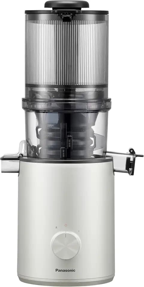Panasonic Slow Juicer MJ-L800HXE Entsafter, 120 mm Einfüllöffnung, Silber