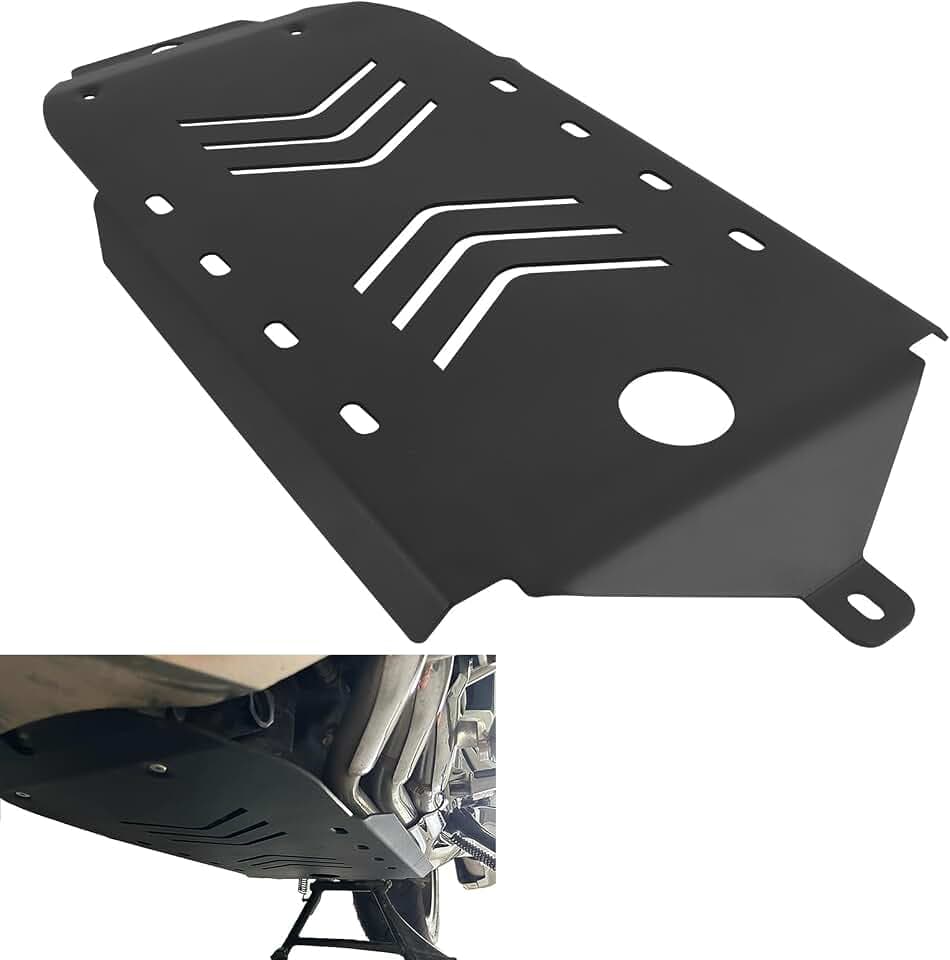 Skid Plate Engine Guard Compatible with Honda Goldwing 1800 GL1800 2018-2025 3mm CNC Aluminum Belly Pan Black Accessories Motorcycle Parts