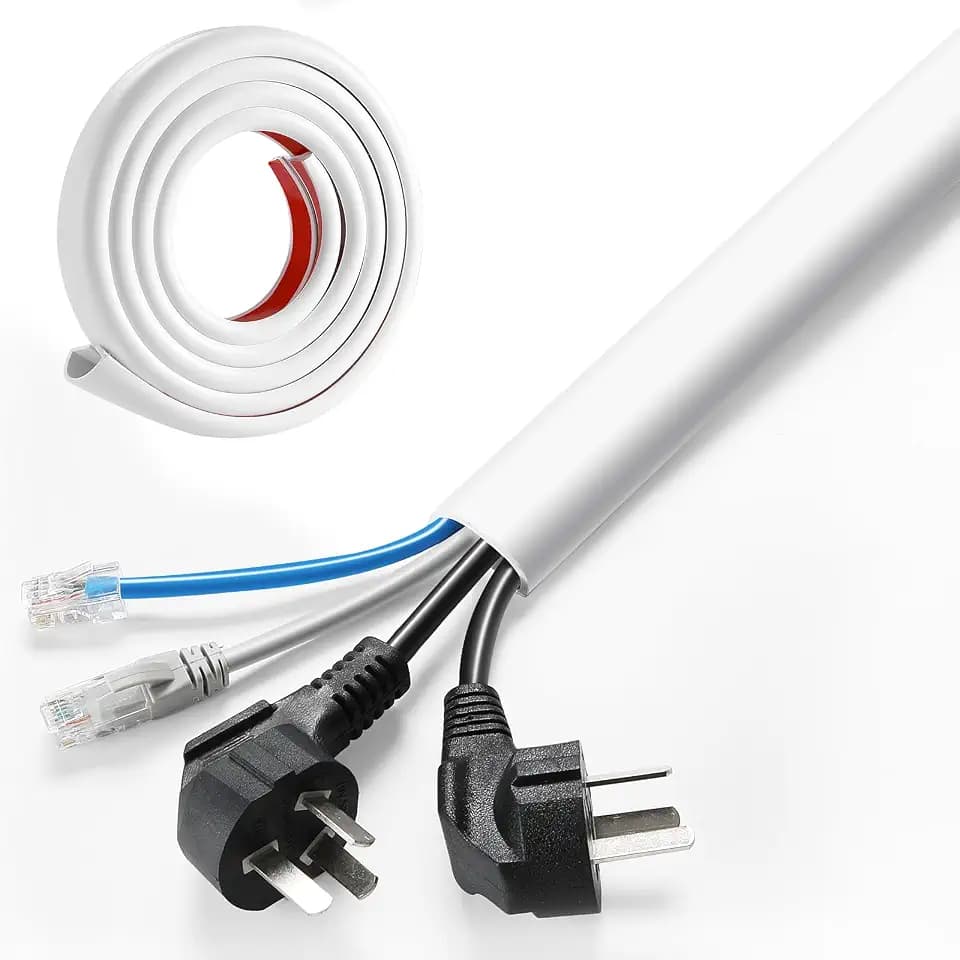 AGPTEK Wall Cord Hider 78 Inch - Self-Adhesive Wire Cover Cable Raceway