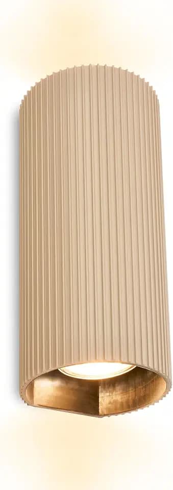 BRILONER - Wandleuchte Innen, 2x GU10 Fassung, Up-Downlight, Beige