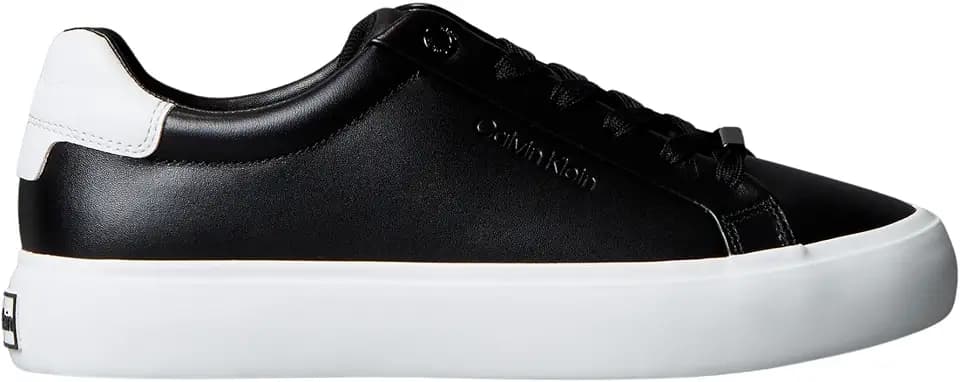 Calvin Klein Damen Cupsole Sneaker Lace Up aus Leder