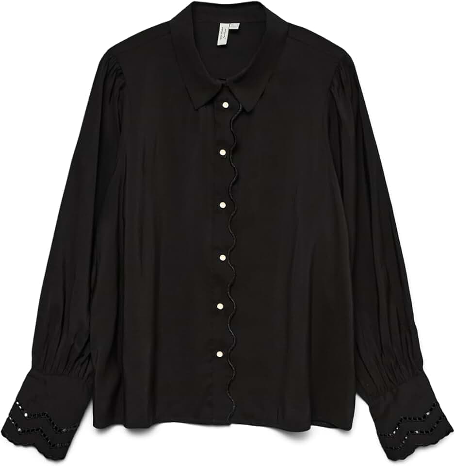 VERO Moda Damen Vmhenrietta Ls Shirt WVN Btq Ga