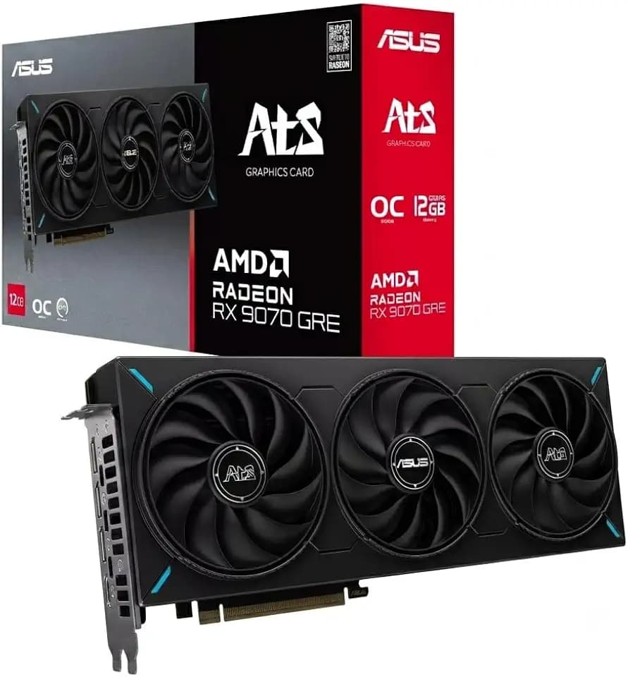 ASUS ATS Radeon RX 9070 GRE 12GB GDDR6 OC Edition Gaming Graphics Card