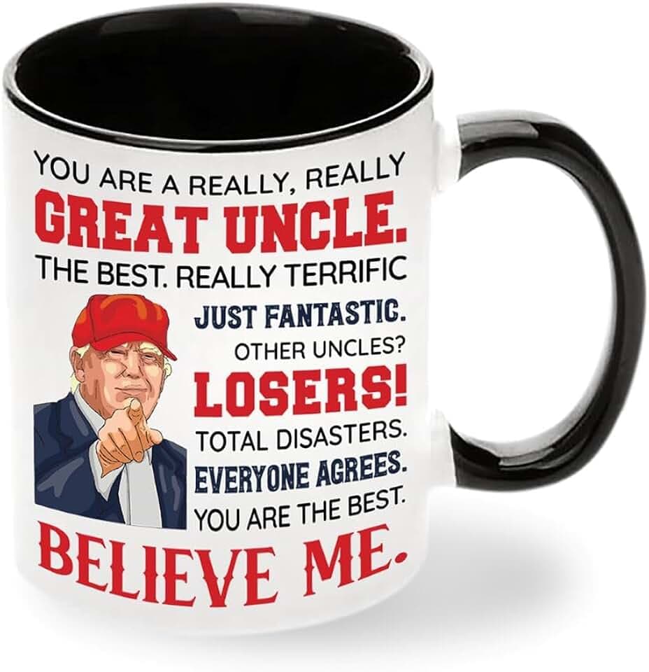 Uncle Gifts - Uncle Christmas Gift From Niece Nephew - Fathers Day, Birthday, Christmas Idea - Funcle Ceramic Mug 11oz