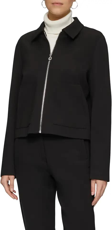 s.Oliver Damen 2157126 Blouson mit Hemdkragen