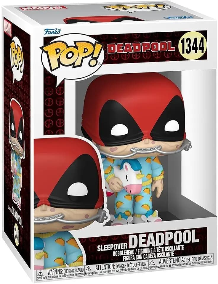 Funko POP! Marvel: Deadpool - Sleepover Partygast - Vinyl-Sammelfigur - Offizielle Merchandise - Spielzeug für Kinder & Erwachsene - Marvel Fans und Display