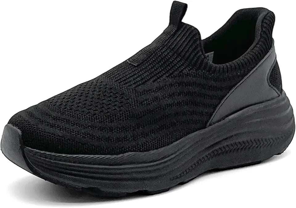sharllen Slip On Sneakers Damen Herren Atmungsaktiv Laufschuhe Turnschuhe