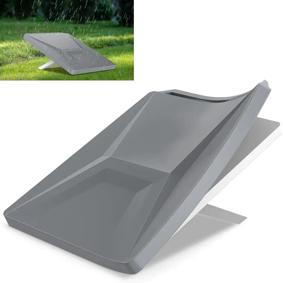 Starlink Mini Protective Cover Case, Starlink Mini Accesories, Waterproof Silicone Satellite Dish Protector Anti-Hail & Shockproof, Portable for Roof RV Boat Outdoor (Gray)