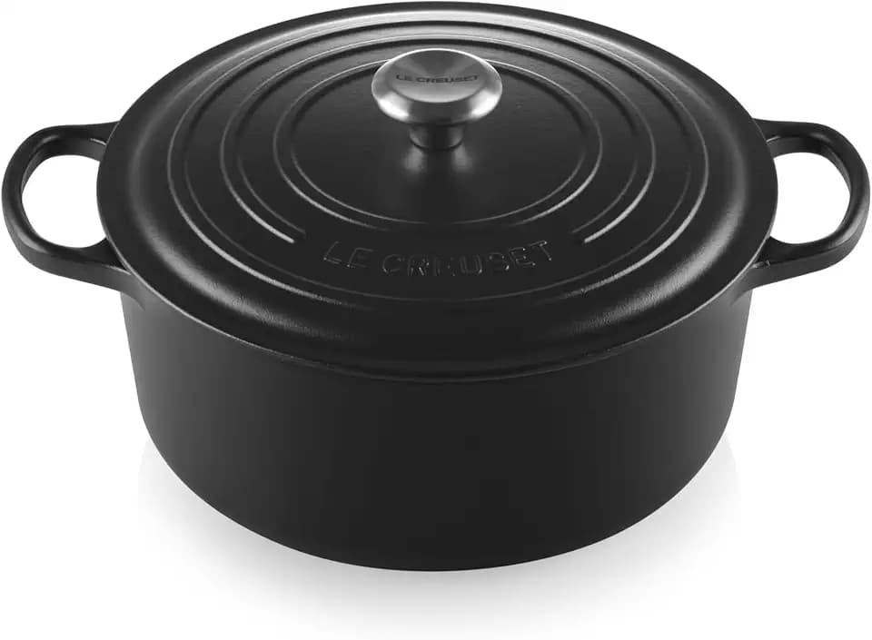 Le Creuset Enameled Cast Iron Round Dutch Oven, 7.25 qt., Licorice