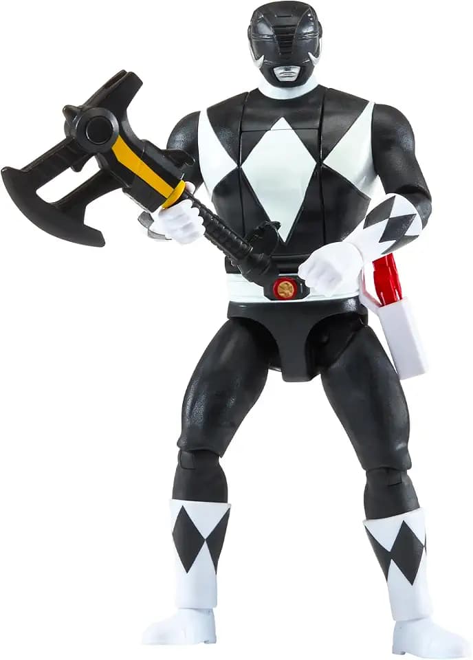 Power Rangers Mighty Morphin Re-Ignition - Auto-Morphin Black Ranger Action Figure by Playmates Toys