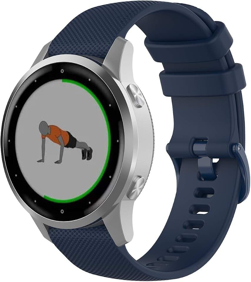 18mm Quick Release Bands Kompatibel für Garmin Vivoactive 4S, Vivomove 3S, Venu 3S/2S, Forerunner 255S/265S Armband Silikon Sport für Huawei GT 4/5 41MM