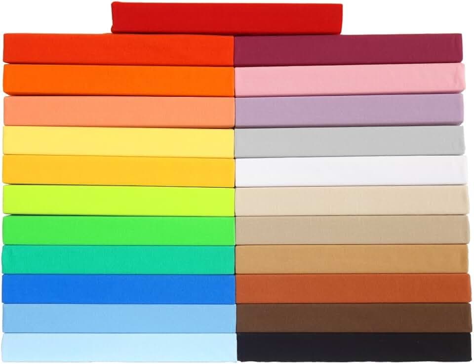 Spannbettlaken 140x200-160x200 cm, 100% Baumwolle Jersey, Beere