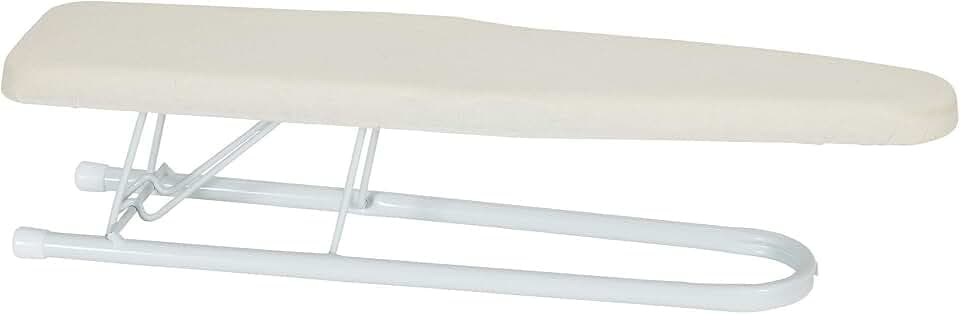 Household Essentials Basic Sleeve Mini Ironing Board | Natural Cover and White Finish | 4.5" x 20" Ironing Surface