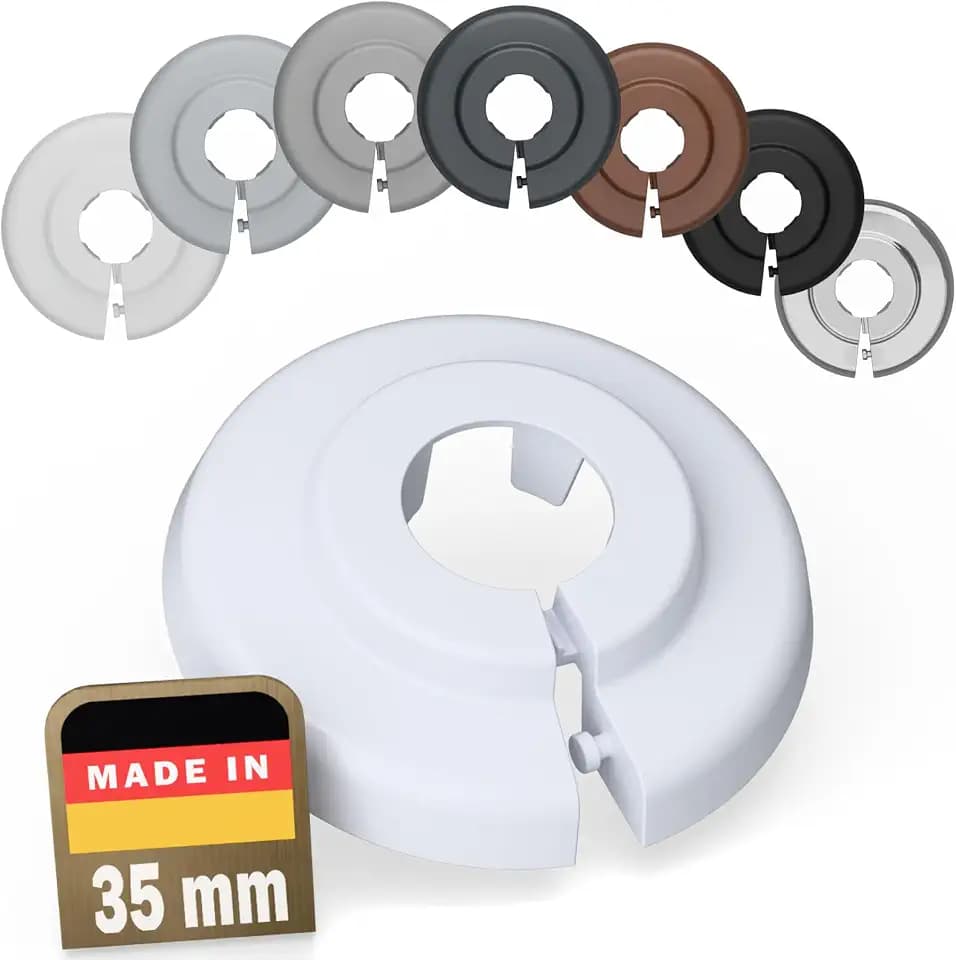 FUX 6 St. Heizungsrohr Rosette 35mm Abdeckung Verkleidung - Einzelrosetten