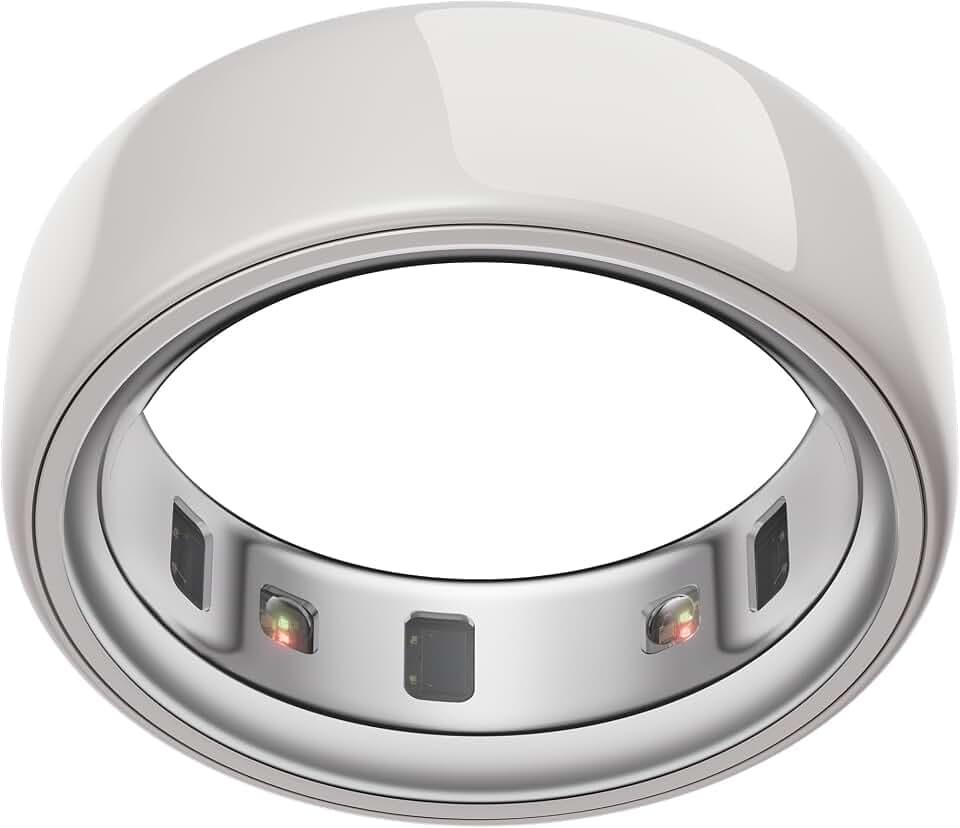 OURA Ring 4 Smart Ring - Ceramic Cloud - Size 12