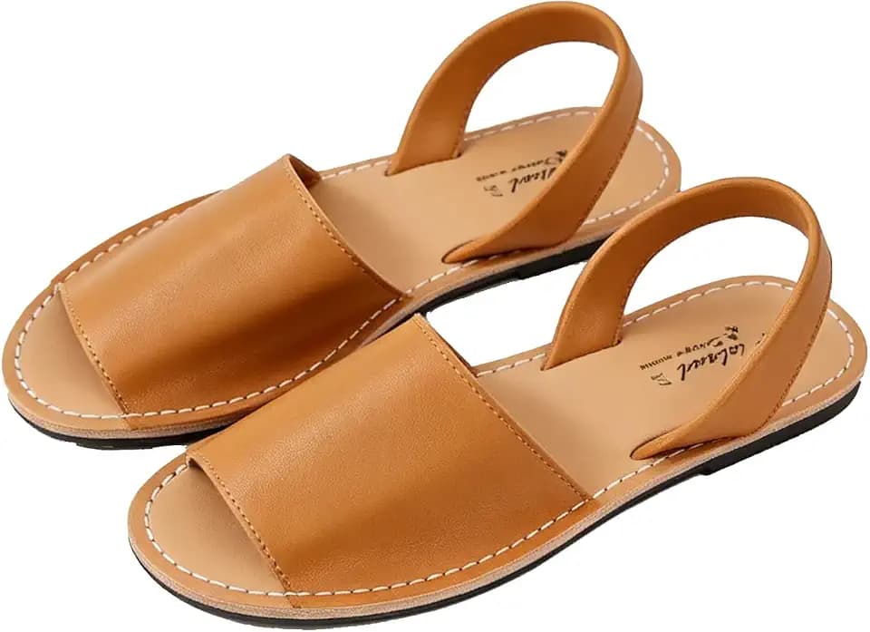 Schuhe für Frauen Menorquinische Frauen Leder Gummisohle, Abarcas Sandalen,