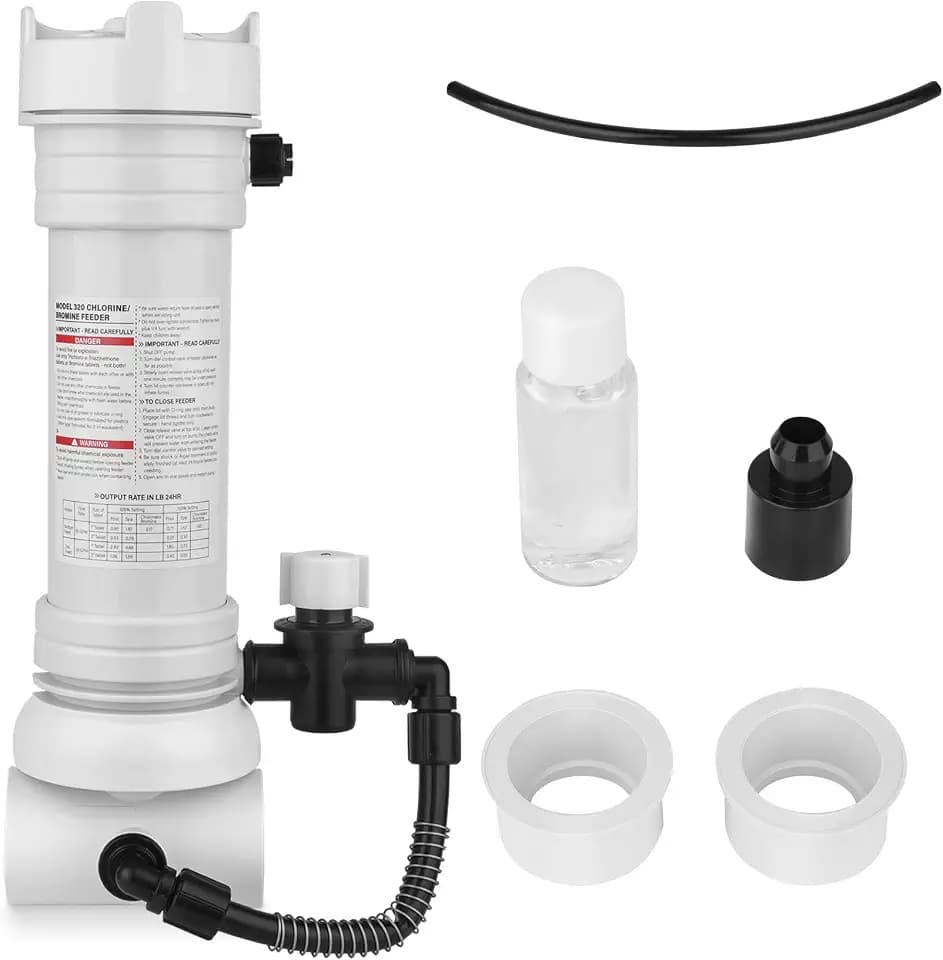 320 Pool Chlorinator Automatic Chlorine/Bromine Inline Feeder Compatible with pentair Rainbow 320 Chlorinator, Upgraded R171096 Feeder Chlorinator for Online and Offline Pools and spa Centers
