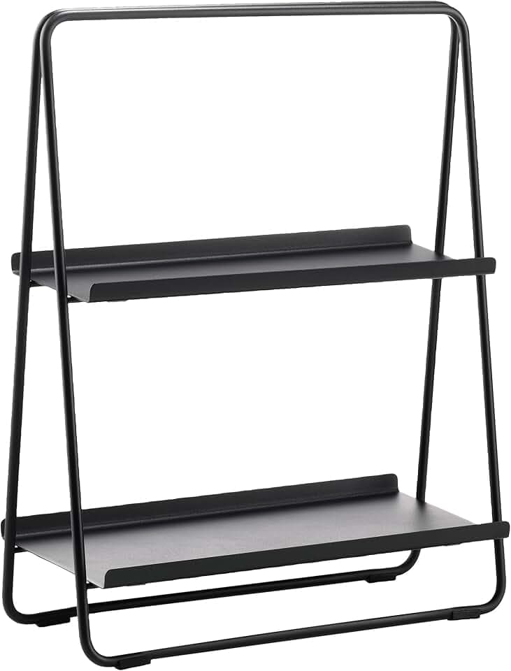 Zone Denmark A-Table Kleines Regal, Standregal aus Metall, 43 x 23 x 58 cm, Schwarz