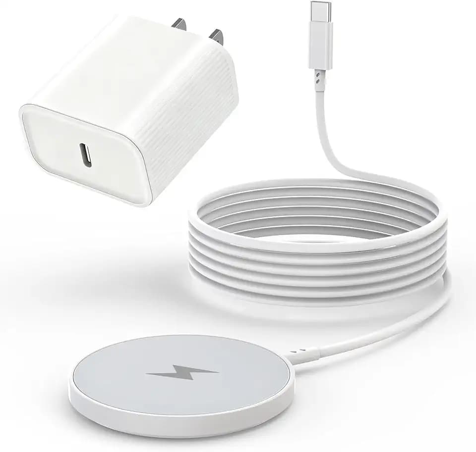 [Apple MFi Certified]Magnetic Wireless iPhone Charger Magsafe Charger,6FT 15W Fast Phone Charging Pad Wireless Magnetic Charge for iPhone 17/17Air/16 Pro Max/16 Plus/15 Pro Max/14/13/12/AirPods3/2/Pro