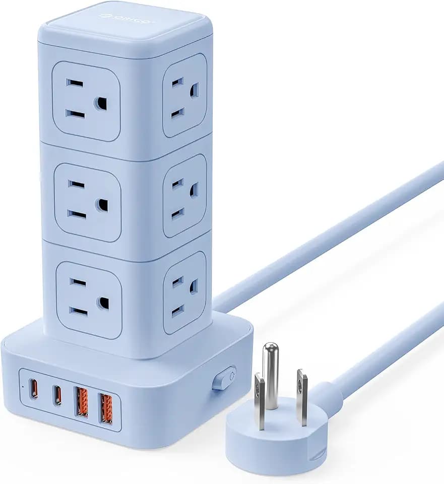 ORICO Power Strip Tower with Multiple Outlets, Tower Extension Cord